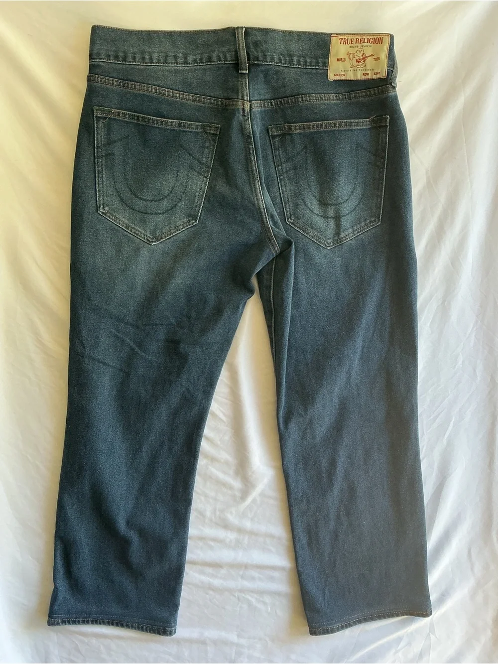 True Religion Men's Dark Blue Relaxed Jeans